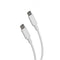 Muvit MCUSC0008 - USB-C naar USB-C kabel - 3A snellaadfunctie - Wit