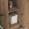 vidaXL - Highboard - Artisan - Eiken - 35x39x168 - cm - Gelaagd - Hout