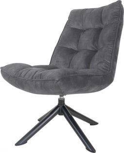 Fauteuil Dorus Adore Velvet - Dark Grey 10