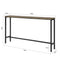 SoBuy FSB19-N - Console Tafel - 120x20x65 cm - Industrieel