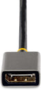 Startech.com 30cm HDMI naar DisplayPort Adapter - Actieve 4K 60Hz HDMI 2.0 naar DP 1.2 Converter - HDR USB Bus Powered - Grijs Zwart