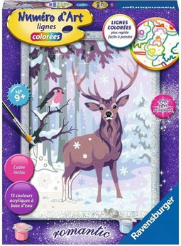 Tekeningen om te schilderen Ravensburger Romantic Deer