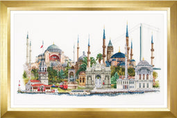 Thea Gouverneur - Borduurpakket met telpatroon - 479A - Voorgesorteerde DMC Garens - Istanbul - Aida - 79 cm x 50 cm - DIY Kit