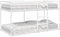 vidaXL - Stapelbed - zonder - matras - 100x190 - cm - staal - wit