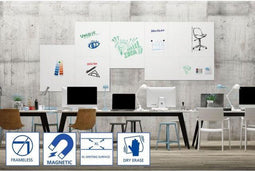 BOARD-UP frameless whiteboard - 50x75 cm LegaMaster