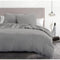 HOME LINGE PASSION - Dekbedovertrekset 3-delig - Microvezel 82 g - 240 x 260 cm - Lichtgrijs