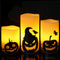 LED kaarsen met timer, 6 stuks, warm wit, 3D vlam