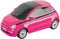 RC auto - Fiat 500 - Roze - 1:24