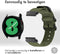iMoshion Nylon 20 mm bandje - Geschikt voor Samsung Galaxy Watch 6 (Classic) / 5 (Pro) / 4 (Classic) / 3 – Garmin Venu / 2 plus / Sq - Forerunner 245 / 55 - Groen