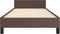 vidaXL - Bedframe - met - hoofdeinde - zonder - matras - 100x200 - cm - bruin