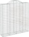 vidaXL - Schanskorven - 5 - st - gewelfd - 200x50x200/220 - cm - ijzer