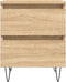 vidaXL - Nachtkastjes - 2 - st - 40x35x50 - cm - sonoma - eikenkleurig