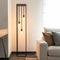 Atmooz - Vloerlamp Basra - Staande Lamp - Stalamp - Woonkamer - Zwart - Hoogte 160cm - Metaal