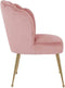 Richmond Stoel Pippa Velvet Roze Gouden Poot
