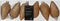 Denappel plastic d4.5h8 cm pec.bruin 6st