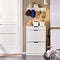 SoBuy FSR180-W - Schoenenkast - 2 Kleppen 1 Lade - Wit