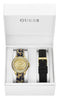 Guess Gbs Kroonjuweel - Box Set Horloge - Multifunctioneel met verwisselbare banden - Zwart/Goud (1 set)