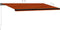 vidaXL - Luifel - handmatig - uittrekbaar - met - LED - 600x300 - cm - oranje - en - bruin