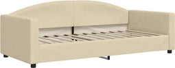 vidaXL - Slaapbank - 90x200 - cm - stof - crèmekleurig