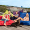 Lumaland XXL zitzak - 140 x 180 cm - 380 liter vulling - Indoor & Outdoor - Roze