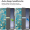 imoshion Tablet Hoes - Geschikt voor Samsung Galaxy Tab A9 Plus - Design Trifold Bookcase - Green Plant