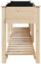 vidaXL - Tuinplanter - met - Plank - 203x53x76 - cm - Massief - Hout - Vuren