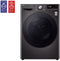 LG RH90V9ZVEN - Warmtepompdroger - 9 kg - 62 dBA - Auto cleaning condensor - Glazen deur met zwarte inleg