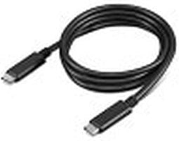 Lenovo 4X90U90619 - USB-C naar USB-C-kabel - 1 m 10 Gbps 100 W - Zwart