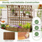 Coast Verhoogde Plantenbak - Houten Tuinbed met Klimrek en Hangdak - 180 x 48 x 183 cm - Oranje/Koffiebruin