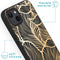 iPhone 13 Hoesje Siliconen - iMoshion Design hoesje - Goud / Zwart / Golden Leaves