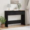 vidaXL - Zwarte - Eiken - Console - Tafel - - - 100x35x76.5 - cm - - - Engineered - Wood