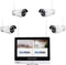 Inkovideo INKO-AL3003-4 IP-Bewakingscameraset WiFi 4-kanaals Met 4 camera's 1280 x 960 Pixel