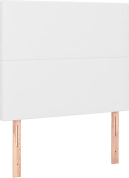 vidaXL - Hoofdbord - Kunstleer - 80x5x118/128 cm - Wit