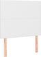 vidaXL - Hoofdbord - Kunstleer - 80x5x118/128 cm - Wit