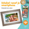 Pora&Co - Digitale fotolijst - WiFi - 8 inch HD IPS Display Donker Bruin/Wit