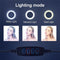 LED ring lamp 30 cm - 3 lichtstanden - incl. statiefje