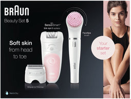 Braun Silk-épil 5 5-875 - Epilator - Waterdicht - Wit/Roze