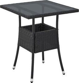 Juskys Yoro - Tuintafel - Vierkant - 60 x 60 cm - Zwart
