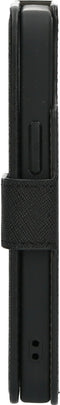 Mobiparts iPhone 13 Mini - Wallet Case - Saffiano motief - Zwart