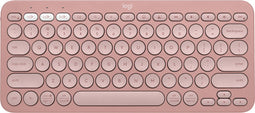 Logitech Pebble Keys 2 K380s - Draadloos Toetsenbord - Bluetooth - Tonal Rose