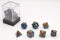 HOT Games Stardust - Dobbelstenen set - 7 stuks kunststof blauw rood (7 stuks)