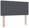 vidaXL - Hoofdbord - Eenvoudig - Ontwerp - Donkergrijs - 100 - cm - Corduroy - Stof