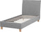 Beliani SENNEZ - Eenpersoonsbed - Grijs - Kunststof