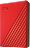 WD My Passport - Externe HDD 6TB - Wachtwoordbeveiliging - Rood (2024)