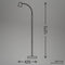 Briloner Skriva - Vloerlamp - Beweegbare lampkop - Zwart - 127.5cm