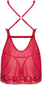 Lacelove Sexy Babydoll en String - Rood