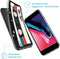 iMoshion Hoesje Geschikt voor iPhone SE (2022) / SE (2020) / 8 / 7 / 6s / 6 Hoesje Siliconen - iMoshion Design hoesje - Zwart / Transparant / Cassette Tape