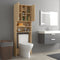 vidaXL - Wasmachinekast - 64x25,5x190 - cm - sonoma - eikenkleurig