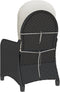 vidaXL - Ligbed - met - Kussen - Zwart - Poly - Rattan