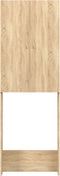 vidaXL - Wasmachinekast - 64x25,5x190 - cm - sonoma - eikenkleurig